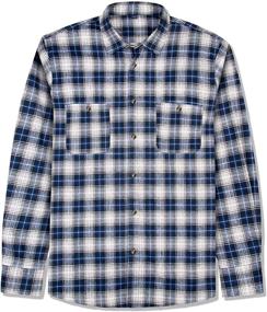 img 4 attached to J VER Men's Regular Sleeve Flannel Shirts – Versatile and Comfortable