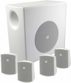 img 3 attached to 🔊 JBL Professional Surface Mount Subwoofer & Mini-Satellite Loudspeaker System, White/Black - Enhance Your Audio Experience!