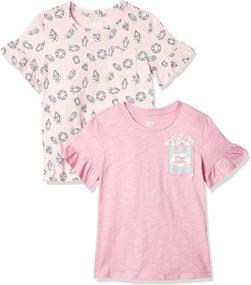 img 4 attached to 🍉 Watermelon Girls' Clothing: Amazon Brand Short Sleeve T-Shirts