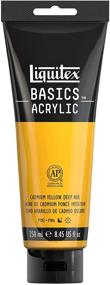 img 4 attached to 🎨 Liquitex BASICS Acrylic Paint, 8.45-oz tube, Cadmium Yellow Deep Hue" - Optimized Acrylic Paint: Liquitex BASICS, 8.45-oz Tube, Cadmium Yellow Deep Hue