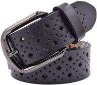 👗 hollow leather vonsely womens buckle belts for women - fashionable accessories in women's belts logo