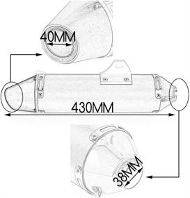 img 3 attached to Motorcycle Exhaust 2003 2013 Motocross Motorbike