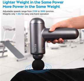 img 3 attached to Handheld Massage Gun Deep Tissue: Powerful Muscle Massager with 6 Speeds & 4 Attachment Heads - USB Rechargeable for Athletes, Pain Relief, Lower Back & Neck