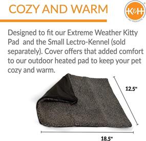 img 3 attached to 🐱 K&H PET PRODUCTS Extreme Weather Kitty Pad Deluxe Cover Gray - 12.5" x 18.5" x 0.25" - Durable Protection for Cats in Harsh Conditions