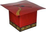 🎓 beistle red graduation cap card box - 1 piece логотип