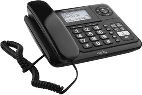 img 2 attached to 📞 Amplified Corded Hearing Impaired Phones for Elderly - Clarity E814CC Base Phone