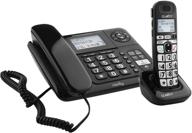 📞 amplified corded hearing impaired phones for elderly - clarity e814cc base phone logo