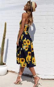 img 1 attached to 🌸 Floral Sleeveless Women's Dresses: Casual Summer Attire for Women