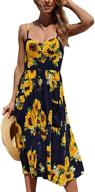 🌸 floral sleeveless women's dresses: casual summer attire for women logo