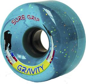 img 3 attached to 🌟 Unleash Your Skating Passion with Sure-Grip Gravity Glitter Roller Skate Wheels in Mesmerizing Blue