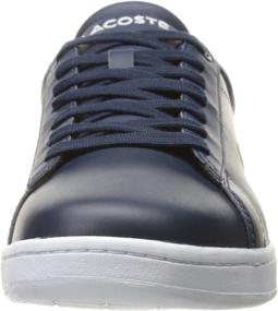 img 3 attached to Lacoste Men's Carnaby Evo Navy Sneakers - Fashionable Men's Shoes for SEO