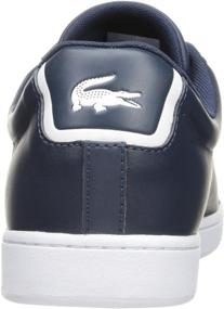 img 2 attached to Lacoste Men's Carnaby Evo Navy Sneakers - Fashionable Men's Shoes for SEO