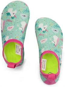 img 4 attached to 👣 SOPIKIZ Non-Slip Quick Dry Kids Water Shoes for Toddler & Boys Girls - Swim Beach Aqua Pool Socks