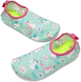 img 2 attached to 👣 SOPIKIZ Non-Slip Quick Dry Kids Water Shoes for Toddler & Boys Girls - Swim Beach Aqua Pool Socks
