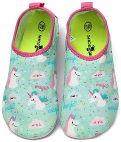 img 1 attached to 👣 SOPIKIZ Non-Slip Quick Dry Kids Water Shoes for Toddler & Boys Girls - Swim Beach Aqua Pool Socks