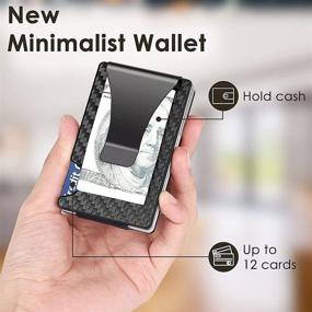 img 1 attached to 🔒 UNIKTREND Minimalist Carbon Wallet with Enhanced Blocking Functionality