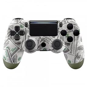 img 1 attached to 🎮 Enhance Your Gaming Experience with the Money Wireless Custom Controller for PlayStation 4 (PS4) - Green Base