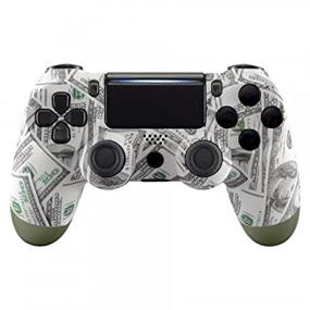 img 2 attached to 🎮 Enhance Your Gaming Experience with the Money Wireless Custom Controller for PlayStation 4 (PS4) - Green Base