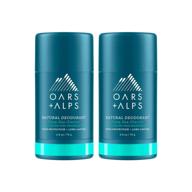 🌊 oars + alps deep sea glacier natural deodorant - aluminum free, alcohol free, vegan & gluten free - 2 pack, 5.2 oz - men and women logo