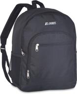 everest casual backpack pocket black logo