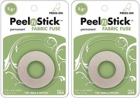 img 3 attached to Convenient 3346 Peel 'n Stick Fabric Fuse Tape - 5/8"X20 Feet (2-Pack) - Easy and Efficient Fabric Repair Solution