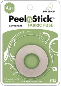 img 2 attached to Convenient 3346 Peel 'n Stick Fabric Fuse Tape - 5/8"X20 Feet (2-Pack) - Easy and Efficient Fabric Repair Solution