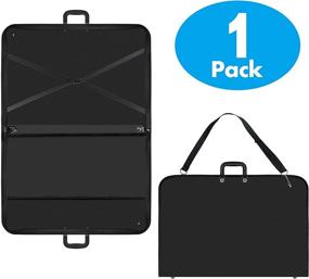 img 3 attached to Premium Black Spill-Resistant Art Portfolio Case A2 Size for Students & Designers | Reinforcing Plate & Shoulder Strap | Ideal for Sketching Supplies (28” x 20” x 1.5”)