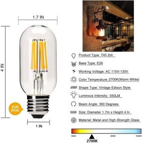 img 2 attached to 💡 Dimmable Antique Filament Bulb with Long-lasting Warranty