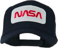 nasa logo embroidered patched mesh logo