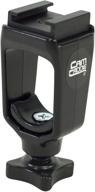 enhance your filming setup: cam caddie scorpion/ex accessory shoe mount for versatile flash, led light, microphone, and field monitor integration - hot and cold compatible with adjustable cnc aluminum shoe plate logo