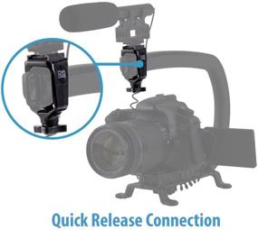 img 1 attached to Enhance Your Filming Setup: Cam Caddie Scorpion/EX Accessory Shoe Mount for Versatile Flash, LED Light, Microphone, and Field Monitor Integration - Hot and Cold Compatible with Adjustable CNC Aluminum Shoe Plate