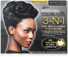 img 4 attached to 💎 Luster's Shortlooks Color Relaxer - 3-in-1 Diamond Black