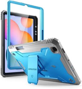 img 4 attached to 📱 Poetic Revolution Series for Samsung Galaxy Tab S6 Lite Case (2020 Release) – Full-Body Heavy Duty Case with S Pen Holder and Built-in-Screen Protector – Blue
