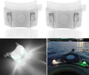 img 4 attached to 🚤 Botepon 2Pcs Boat Kayak Battery Navigation Lights: Ultimate Safety Lights for Boat, Bike, and Pet with 3 Modes