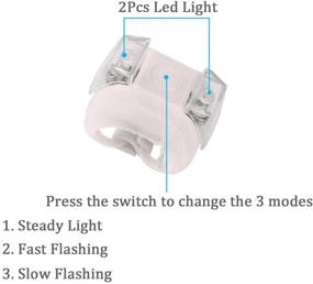 img 3 attached to 🚤 Botepon 2Pcs Boat Kayak Battery Navigation Lights: Ultimate Safety Lights for Boat, Bike, and Pet with 3 Modes