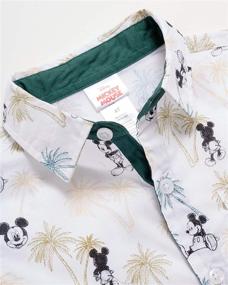 img 3 attached to 👕 Adorable Disney Boys' Mickey Mouse Button Down Shirt and Short Set (Toddler/Little Kid): Perfect Summer Outfit!