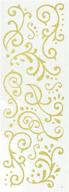 🌟 momenta 25497 flourishes glitter stickers, golden sparkle logo