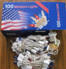 img 1 attached to Nantucket Home Patriotic 100 Mini Lights: Red White Blue, Multipurpose Indoor/Outdoor Decor