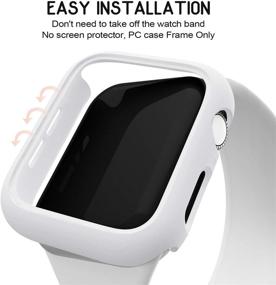 img 2 attached to Mugust 4 Pack, совместимый с корпусом Apple Watch 38 мм серии 3 2 1