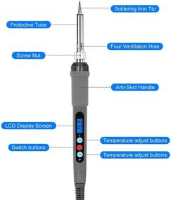 img 3 attached to SMART CARRIE Wood Burning Kit: Professional Soldering Pen for Creative DIY - Adjustable Temperature Wood Burner Tool for Embossing, Carving, Soldering & Pyrography