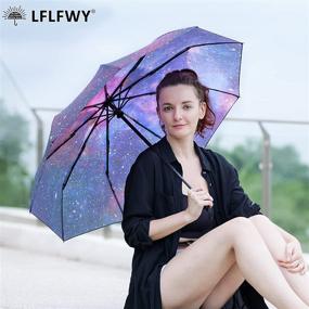 img 3 attached to ☂️ Compact Windproof Travel Umbrellas with Lightweight Design - LFLFWY Small Backpack Umbrellas