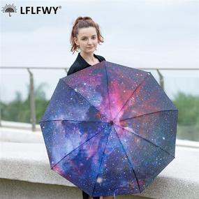 img 2 attached to ☂️ Compact Windproof Travel Umbrellas with Lightweight Design - LFLFWY Small Backpack Umbrellas