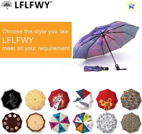 img 1 attached to ☂️ Compact Windproof Travel Umbrellas with Lightweight Design - LFLFWY Small Backpack Umbrellas