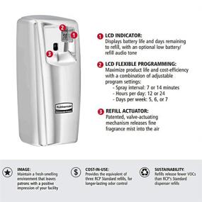 img 2 attached to Продукты Rubbermaid Commercial Products Microburst 9000, аэрозольная система освежителя воздуха, дозатор MB9000, цвет хром - технология продвинутого контроля запахов