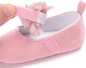 img 1 attached to Adorable BENHERO Floral Princess Mary Jane 👶 Shoes for Baby Girls' Prewalker & Wedding Attire!