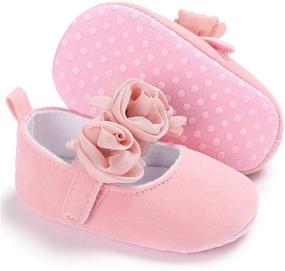 img 2 attached to Adorable BENHERO Floral Princess Mary Jane 👶 Shoes for Baby Girls' Prewalker & Wedding Attire!