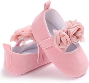 img 3 attached to Adorable BENHERO Floral Princess Mary Jane 👶 Shoes for Baby Girls' Prewalker & Wedding Attire!