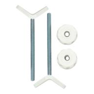 extra long m8 (8mm) baby gate guru stair banister adapter y-spindle rods 2 pack for pressure mounted safety gates - ideal for babies and pets (8mm, white) logo