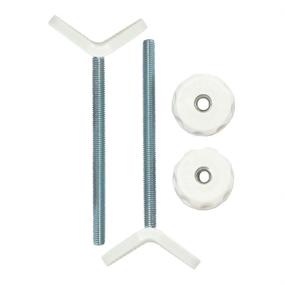 img 4 attached to Extra Long M8 (8mm) Baby Gate Guru Stair Banister Adapter Y-Spindle Rods 2 Pack for Pressure Mounted Safety Gates - Ideal for Babies and Pets (8mm, White)