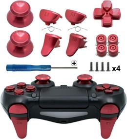 img 4 attached to TOMSIN Buttons Controller Aluminum Thumbsticks PlayStation 4 in Accessories